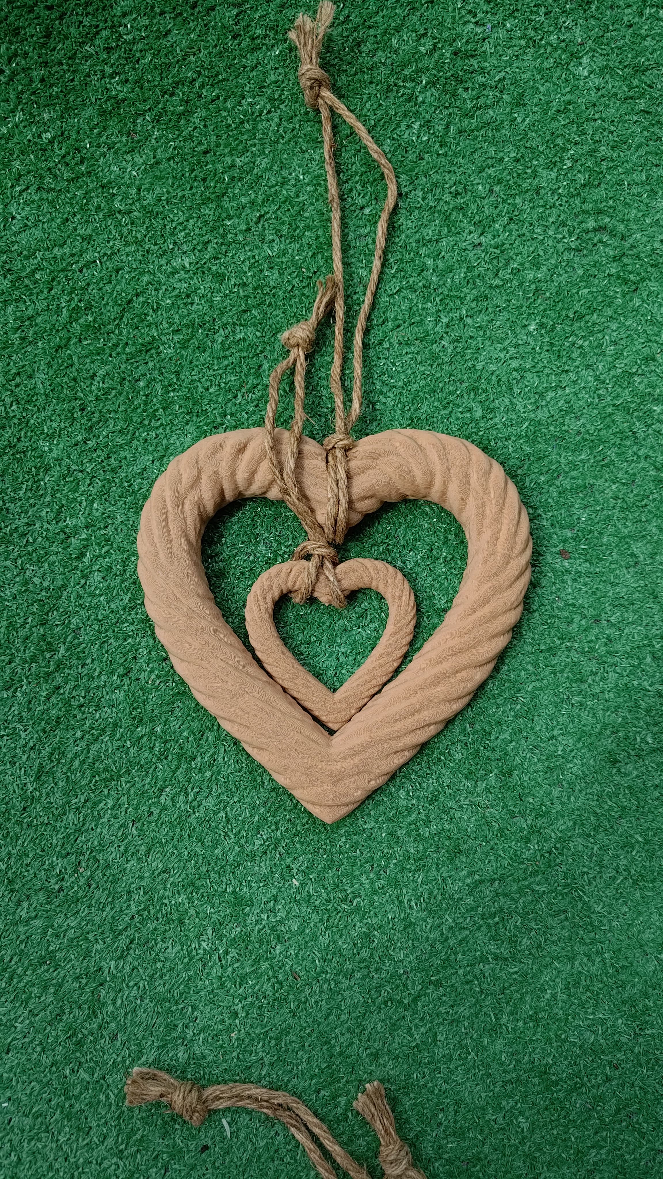 Hanging rope heart collection